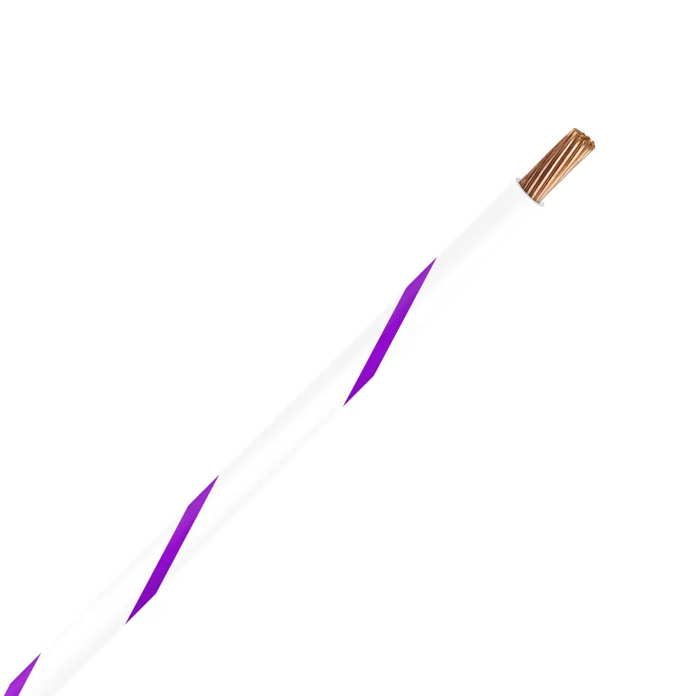 TXL 20 White/Purple Striped Wire - TXL-20-97