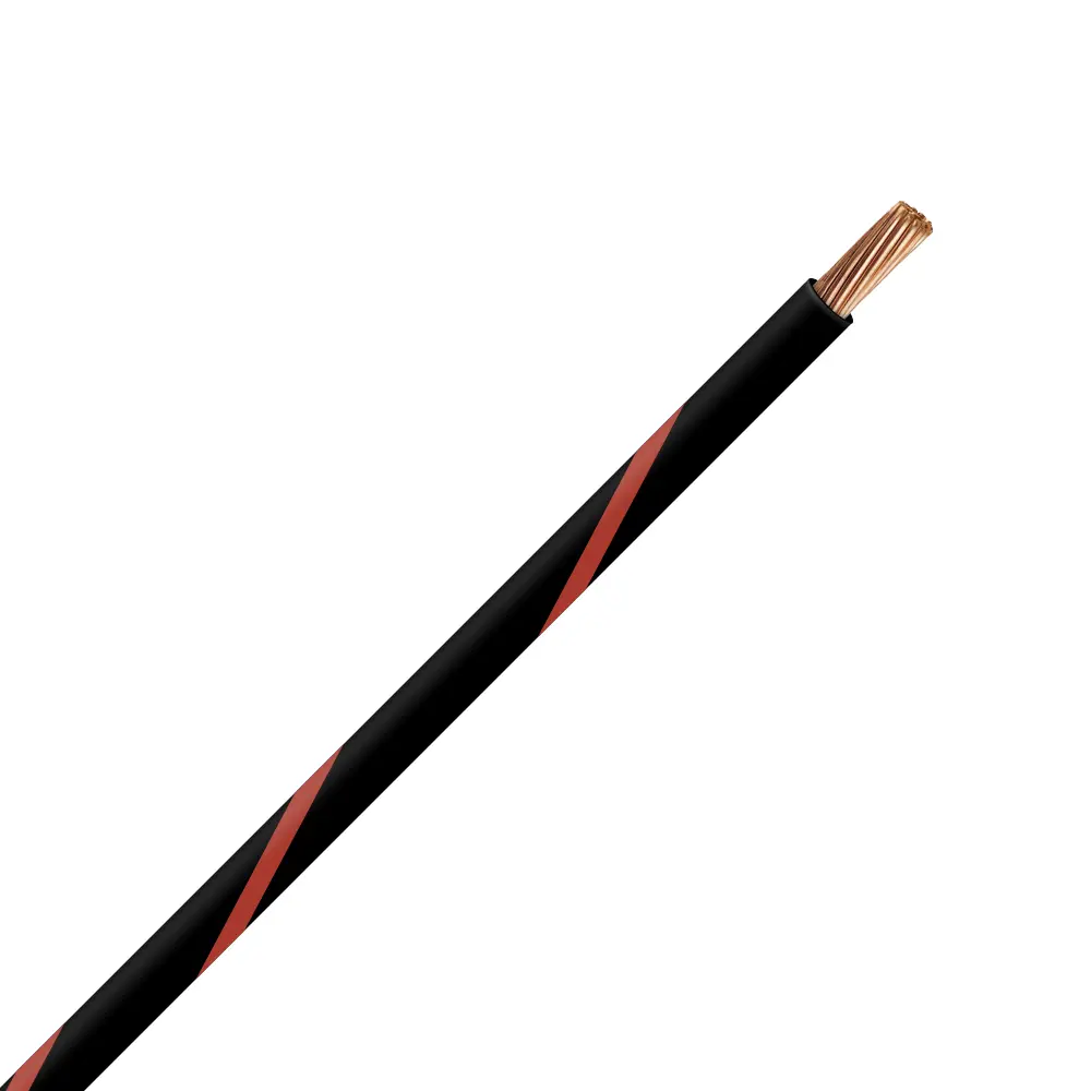 TXL 22 Black/Red Striped Wire - TXL-22-02