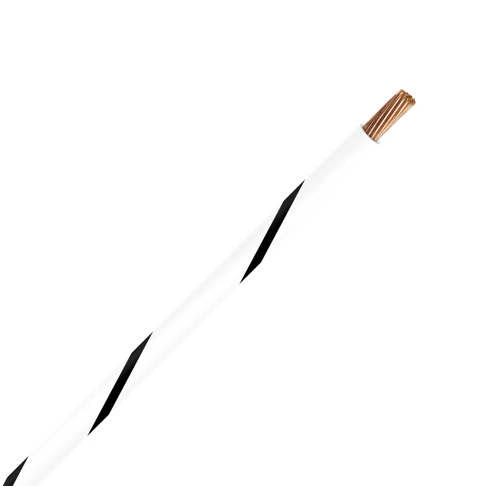 TXL 22 White/Black Striped Wire - TXL-22-90