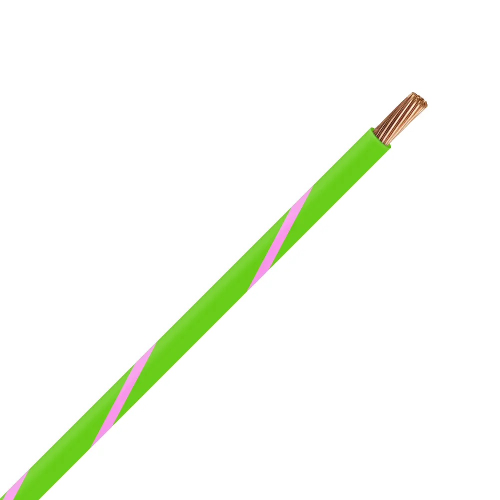 TXL 22 Light Green/Pink Striped Wire - TXL-22-LGP
