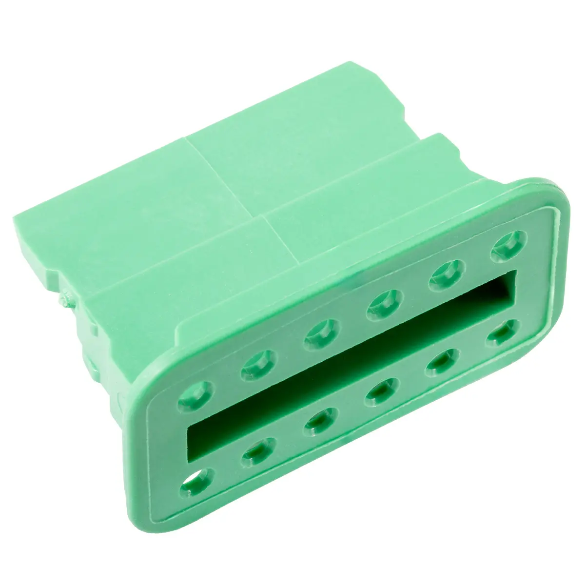 Wedge Lock, 12P, PLG, GRN, SL RET, DT - W12S-P012