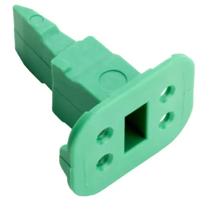 Wedge Lock, 4P, PLG, GRN, SL RET, DT - W4S-P012