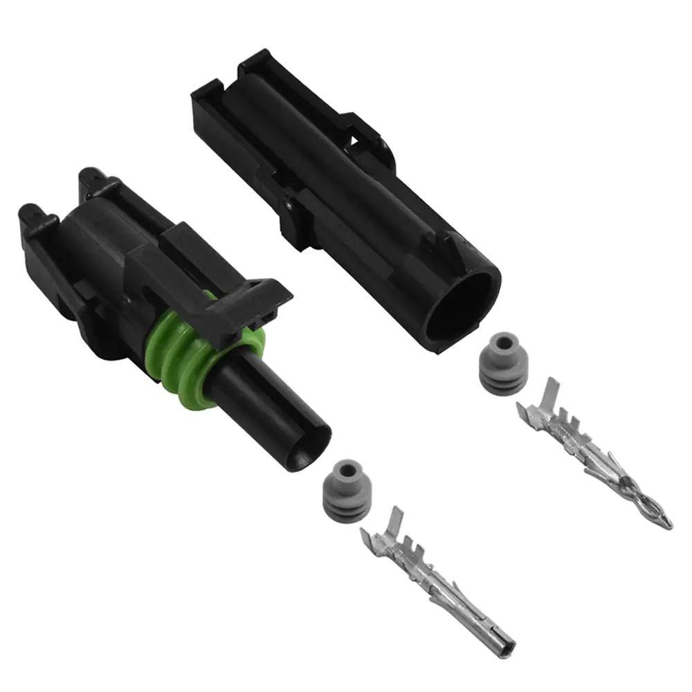 Weather Pack 1 Pin Connector Kit 16-14 Ga - WP1-16-14