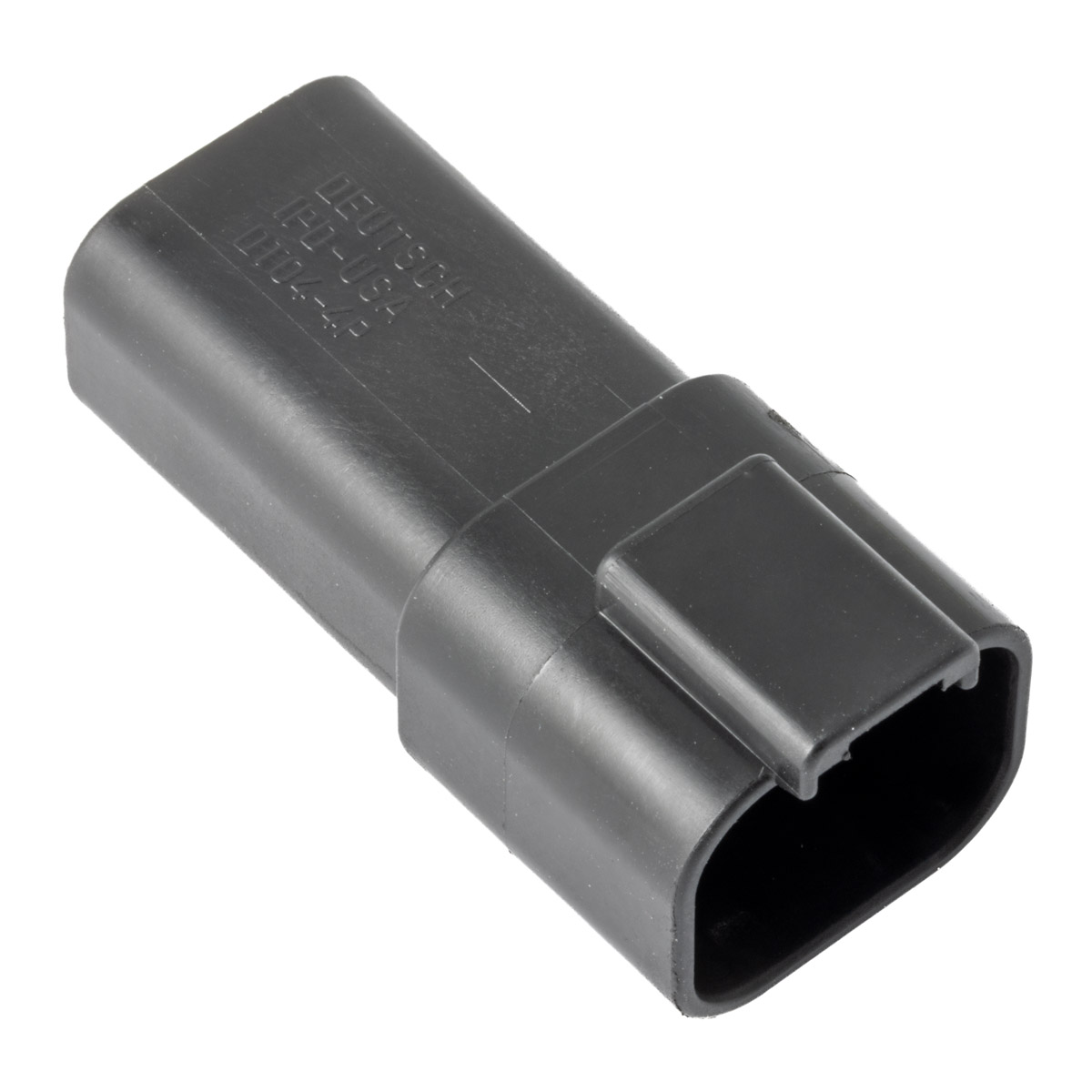 DT 4 Way RECEPTACLE-BLACK - DT04-4P-E004, image 1 of 2