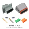 DT 12 Way Flanged Kit Solid Gold 16-14 - DT12-G-14-FLG