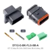 DT 12 Way FLG Kit, SLD Gold, BLK A-KEY, SB - DT12-G-BK-FLG-SB-A