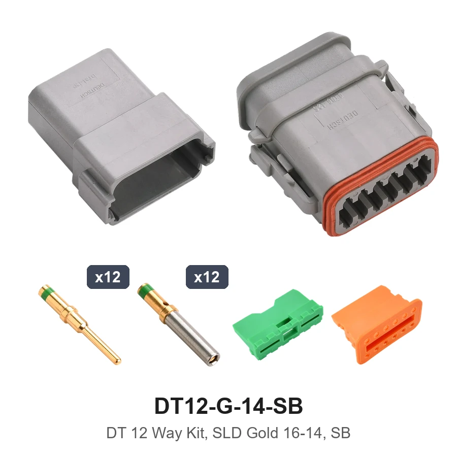 DT 12 Way Kit Gold Solid 16-14-SB - DT12-G-14-SB