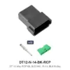 DT 12 Way Kit Solid Nickel 16-14 Black Recep - DT12-N-14-BK-RCP