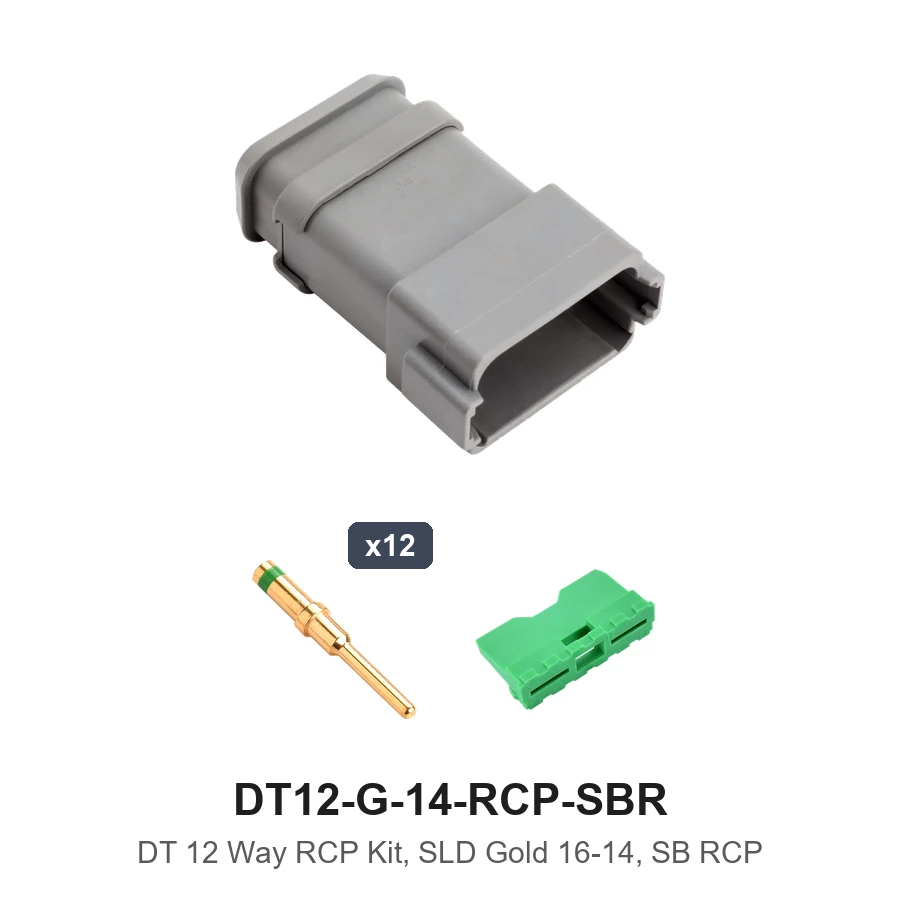 DT 12 Way RCP Kit, SLD Gold 16-14, SB RCP - DT12-G-14-RCP-SBR