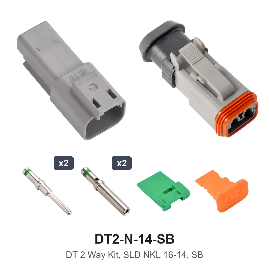 DT 2 Way Kit Solid Nickel 16-14 SB - DT2-N-14-SB