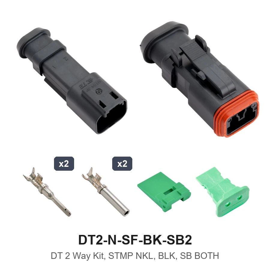DT 2 Way Kit, STMP NKL, BLK, SB Both - DT2-N-SF-BK-SB2
