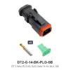 DT 2 Way PLG Kit, SLD Gold 16-14, BLK, SB - DT2-G-14-BK-PLG-SB