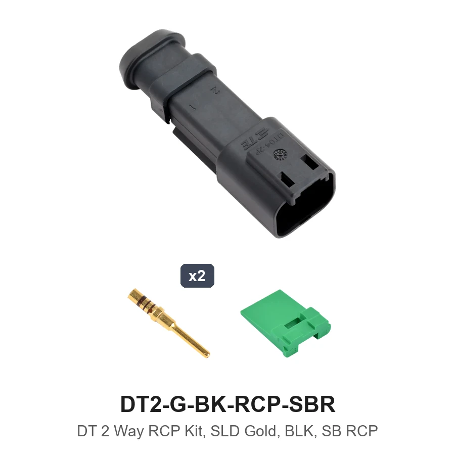 DT 2 Way RCP Kit, SLD Gold, BLK, SB RCP - DT2-G-BK-RCP-SBR