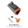 DT 3 Pin Plug Kit Solid Gold Black - DT3-G-BK-PLG