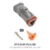 DT 3 Pin Plug Kit Stamped Nickel Plug SB - DT3-N-SF-PLG-SB