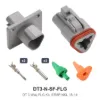 DT 3 Way Flanged Kit Stamped Nickel - DT3-N-SF-FLG