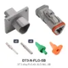 DT 3 Way FLG Kit, SLD NKL, SB - DT3-N-FLG-SB