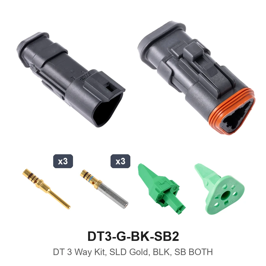 DT 3 Way Kit, SLD Gold, BLK, SB Both - DT3-G-BK-SB2