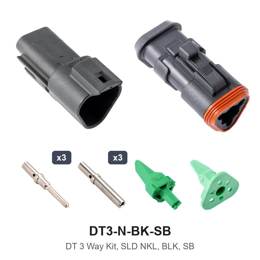 DT 3 Way Kit, SLD NKL, BLK, SB - DT3-N-BK-SB