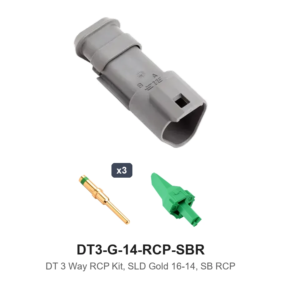 DT 3 Way RCP Kit, SLD Gold 16-14, SB RCP - DT3-G-14-RCP-SBR