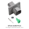 DT 4 Way Flanged Kit Solid Nickel 16-14 Recep - DT4-N-14-RCP-FLG