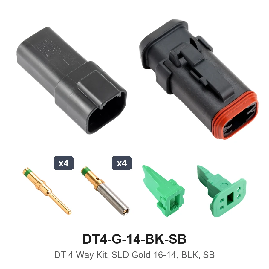 DT 4 Way Kit, SLD Gold 16-14, BLK, SB - DT4-G-14-BK-SB