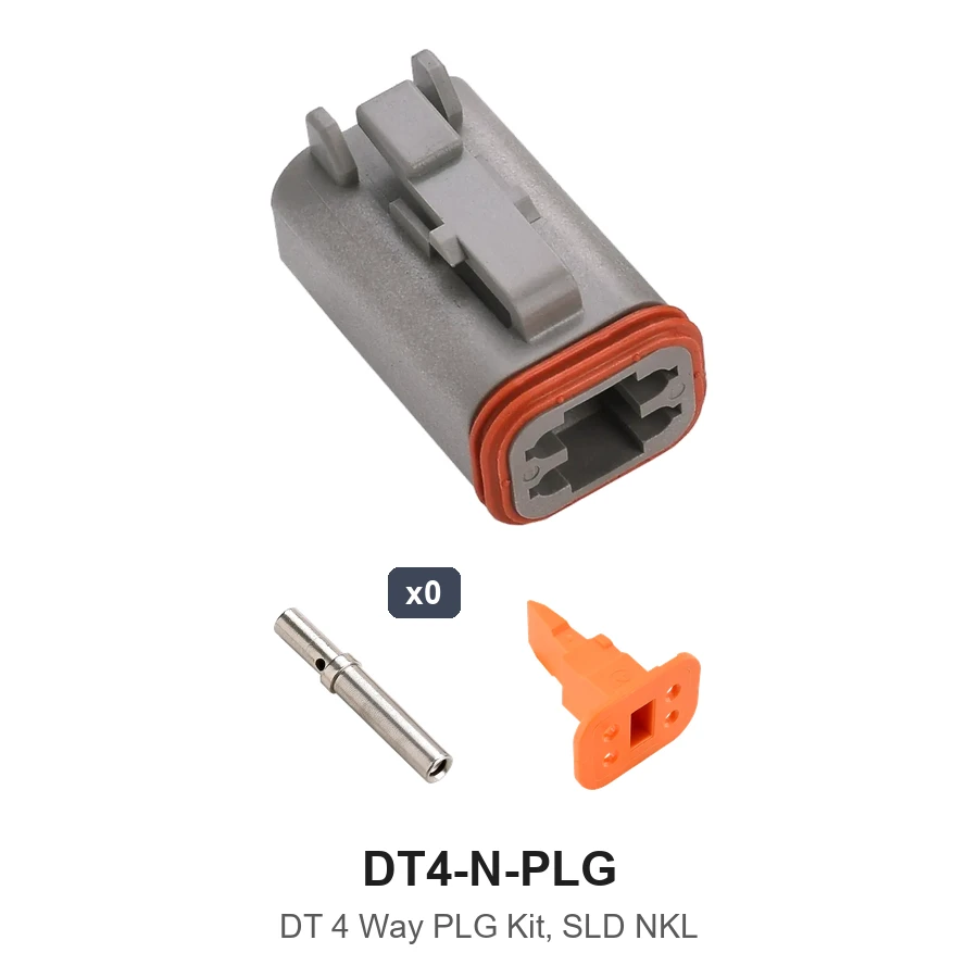 DT 4 Way Plug Kit Solid Nickel - DT4-N-PLG