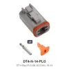 DT 4 Way Plug Kit Solid Nickel 16-14 - DT4-N-14-PLG