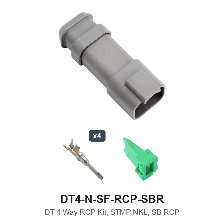 DT 4 Way RCP Kit, STMP NKL, SB RCP - DT4-N-SF-RCP-SBR