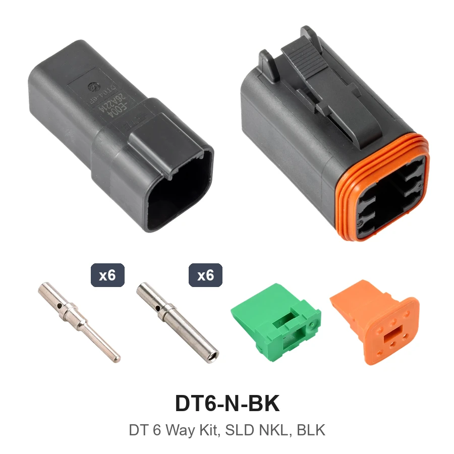 DT 6 Way Kit Solid Nickel Black - DT6-N-BK