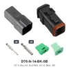 DT 6 Way Kit, SLD NKL 16-14, BLK, SB - DT6-N-14-BK-SB