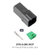 DT 6 Way Receptacle Kit Solid Nickel Black - DT6-N-BK-RCP