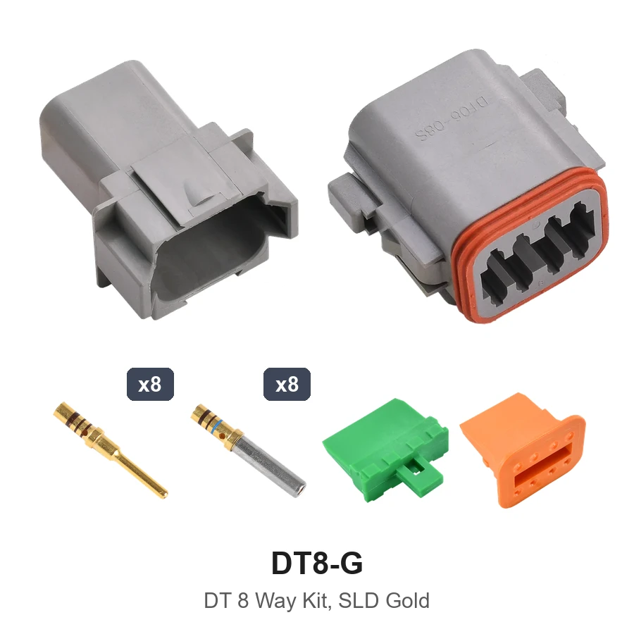 DT 8 Pin Conn Kit Solid Gold - DT8-G