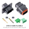 DT 8 Way FLG Kit, SLD Gold 16-14, BLK A-KEY, SB - DT8-G-14-BK-FLG-SB-A