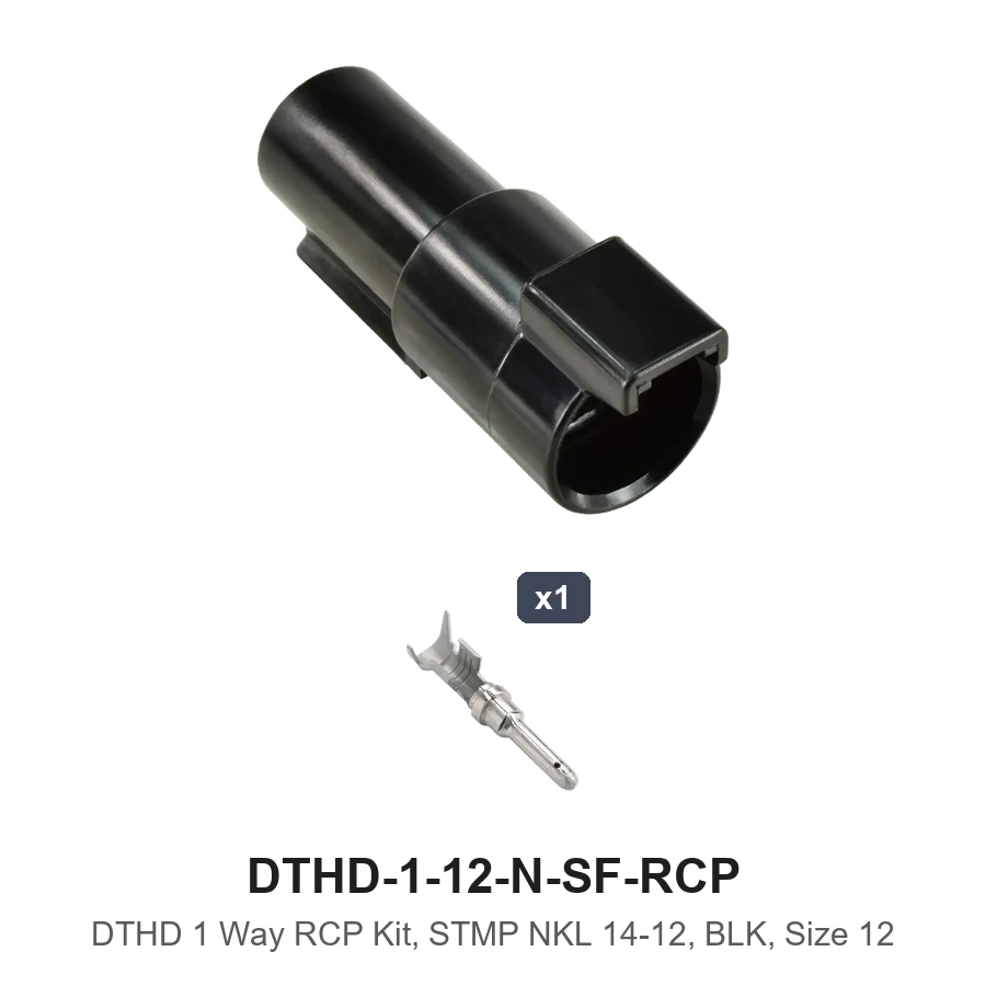 DTHD Size 12 Receptacle Kit Stamped - DTHD-1-12-N-SF-RCP
