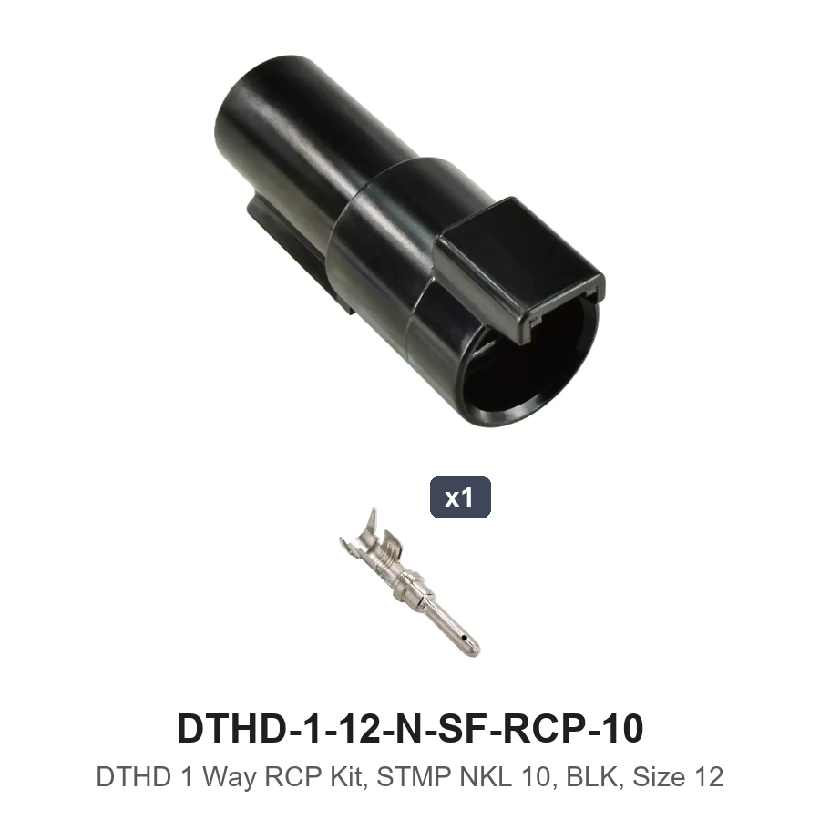 DTHD Size 12 Receptacle Kit Stamped 10 GA - DTHD-1-12-N-SF-RCP-10