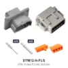 DTM 12 Way Flanged Nickel Solid - DTM12-N-FLG