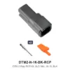 DTM 2 Way Kit Receptacle Nickel Solid 18-16 BLK - DTM2-N-16-BK-RCP