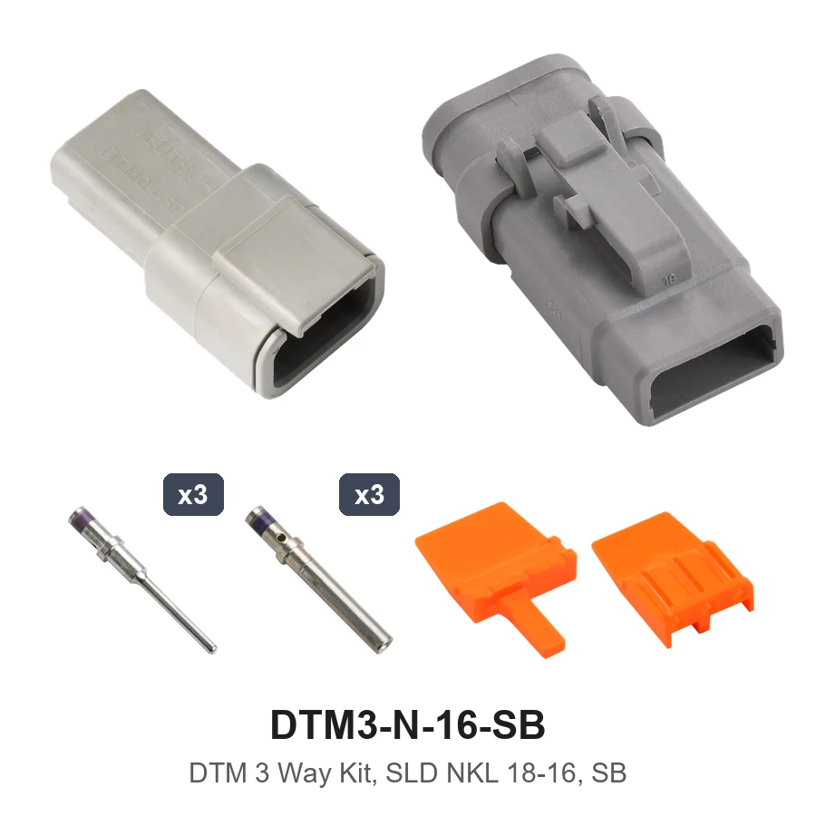 DTM 3 Way Kit Nickel Solid 18-16 SB - DTM3-N-16-SB