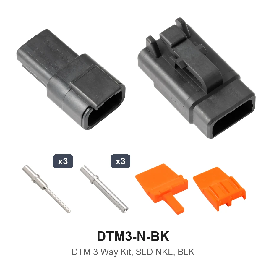 DTM 3 Way Kit Nickel Solid Black - DTM3-N-BK