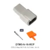 DTM 3 Way Receptacle Kit Nickel Solid 18-16 - DTM3-N-16-RCP