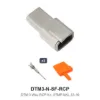 DTM 3 Way Receptacle Kit Nickel Stamped - DTM3-N-SF-RCP