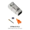 DTM 4 Way Plug Kit Gold Solid - DTM4-G-PLG