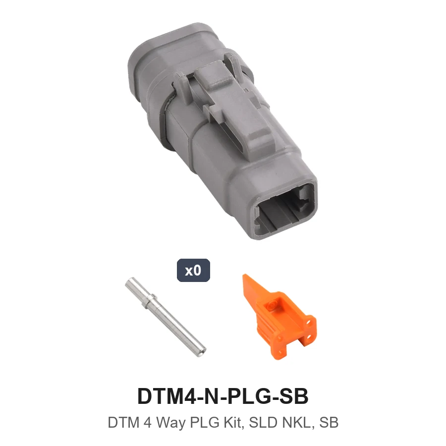 DTM 4 Way Plug Kit Nickel Solid SB - DTM4-N-PLG-SB