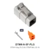DTM 6 Way Plug Kit Nickel Stamped - DTM6-N-SF-PLG