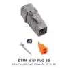 DTM 6 Way Plug Kit Nickel Stamped SB - DTM6-N-SF-PLG-SB