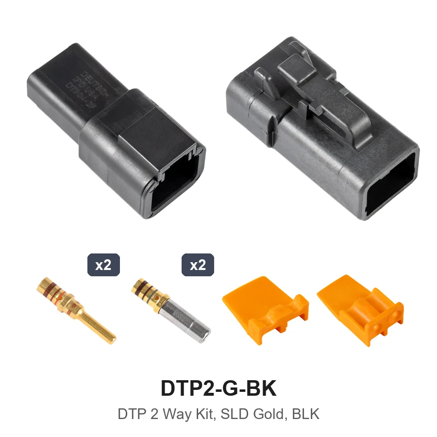 DTP 2 Way Kit Gold Solid Black - DTP2-G-BK
