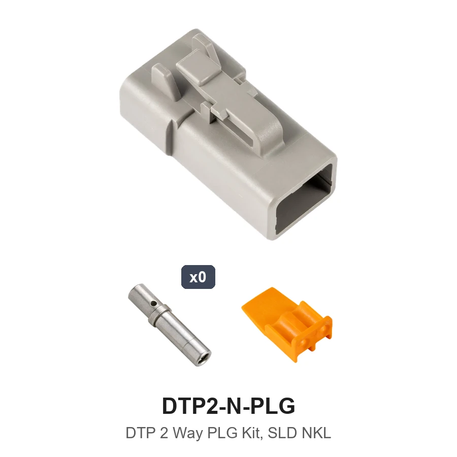 DTP 2 Way Plug Kit Nickel Solid - DTP2-N-PLG