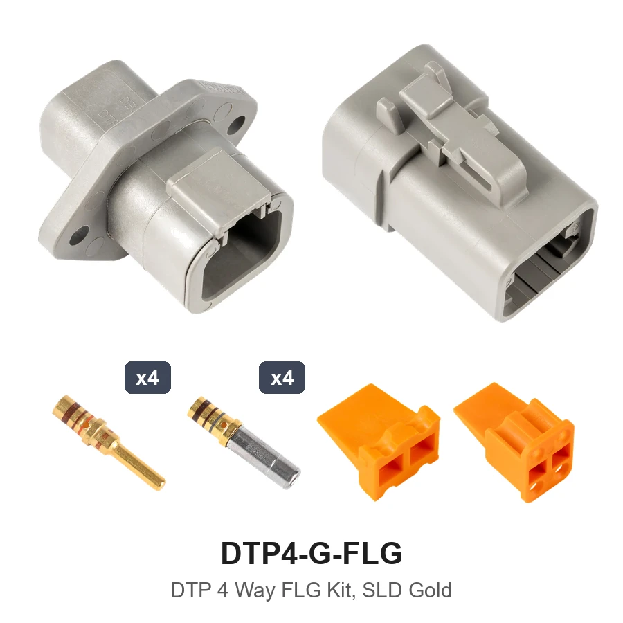 DTP 4 Way Flanged Kit Gold Solid - DTP4-G-FLG