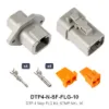 DTP 4 Way Flanged Kit Nickel Stamped 10 GA - DTP4-N-SF-FLG-10